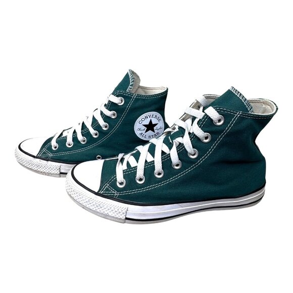 Converse Unisex All Star High A04544F Green White Sneakers Shoes Size 6 Men 8 W - Picture 9 of 16